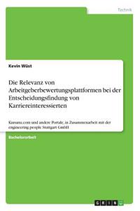 Relevanz von Arbeitgeberbewertungsplattformen bei der Entscheidungsfindung von Karriereinteressierten