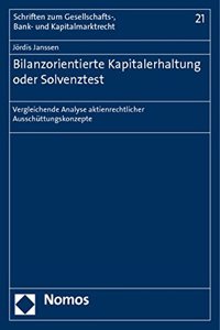 Bilanzorientierte Kapitalerhaltung Oder Solvenztest