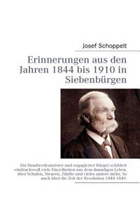 Erinnerungen aus den Jahren 1844 bis 1910 in Siebenbürgen