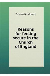 Reasons for feeling secure in the Church of England