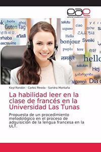 habilidad leer en la clase de francés en la Universidad Las Tunas