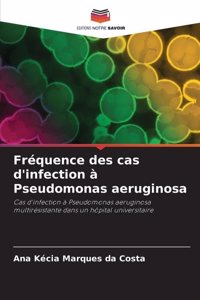 Fréquence des cas d'infection à Pseudomonas aeruginosa