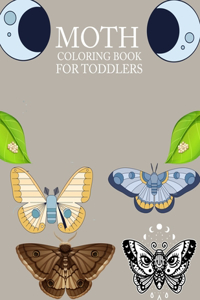 Moth Coloring Book For Toddlers