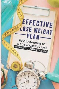 Effective Lose Weight Plan