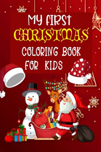 My First Christmas Coloring Book For Kids