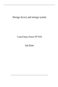Storage device and storage system
