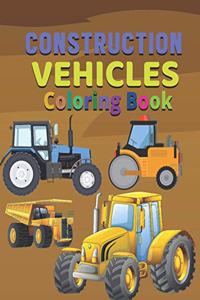 Construction vehicles Coloring Book
