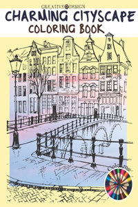 Creative Design Charming Cityscape Coloring Book