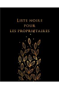 Liste noire pour les propriétaires