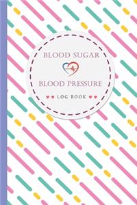 Blood Sugar & Blood Pressure Log Book