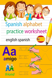 spanish alphabet practice worksheet english spanish