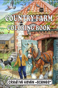 Country Farm Coloring Book