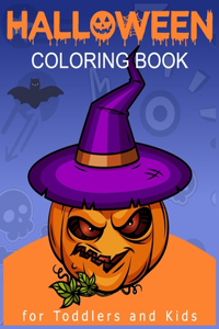 Halloween Coloring Book for Toddlers and Kids