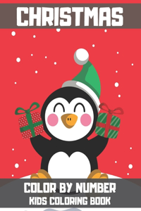 Christmas Color By Number Kids Coloring Book