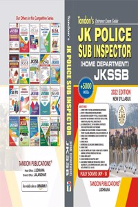 JKP Sub Inspector (Home Department) 2022 Edition