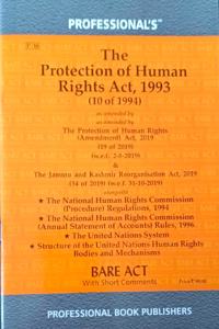 Protection Of Human Rights Act, 1993 Alongwith Regulations & Rules, United Nations System, National Human Rights Commission (Procedure) Regulations, 1994, Nhrc [Paperback] Professional'S