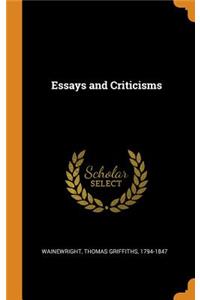 Essays and Criticisms