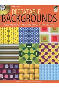 Repeatable Backgrounds: Geometric and Abstract Patterns CD-ROM and Book