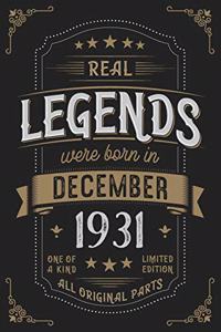Real Legends were born n Dezember 1931