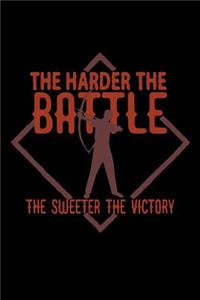 The harder the battle, the sweeter the victory