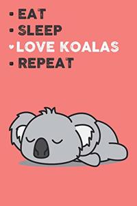 Eat Sleep Love Koalas Repeat