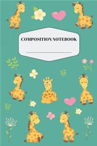 Giraffe Composition Notebook