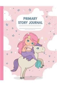 Unicorn and Mermaid Eiei - Primary Story Journal Book