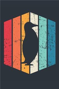 Vintage Penguin Notebook - Gift for Penguin Lovers - Retro Penguin Journal - Penguin Diary for Boys and Girls