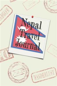 Nepal Travel Journal: Blank lined diary