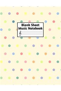 Blank Sheet Music Notebook