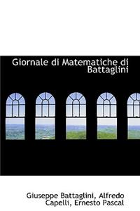 Giornale Di Matematiche Di Battaglini