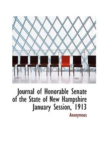 Journal of Honorable Senate of the State of New Hampshire January Session, 1913