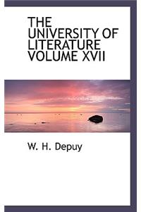 The University of Literature Volume XVII