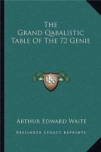 Grand Qabalistic Table of the 72 Genie