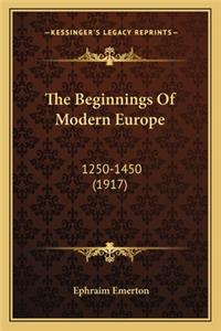 Beginnings of Modern Europe