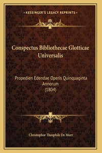 Conspectus Bibliothecae Glotticae Universalis