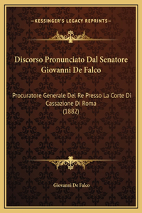 Discorso Pronunciato Dal Senatore Giovanni De Falco