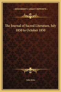 The Journal of Sacred Literature, July 1850 to October 1850