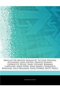 Articles on British Romantic Fiction Writers, Including
