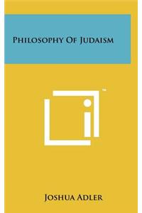 Philosophy of Judaism