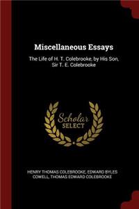 Miscellaneous Essays