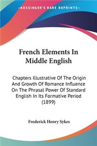 French Elements In Middle English