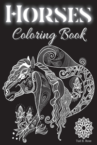 Horses Coloring Book
