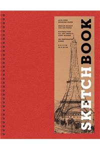 Sketchbook (Basic Large Spiral Red)
