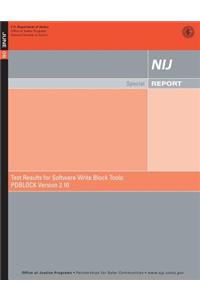 Test Results for Software Write Block Tools
