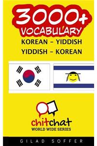3000+ Korean - Yiddish Yiddish - Korean Vocabulary