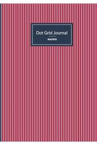 Dot Grid Journal - Red & grey lines