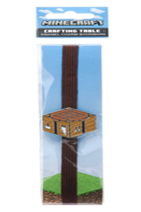 Minecraft: Crafting Table Enamel Charm Bookmark