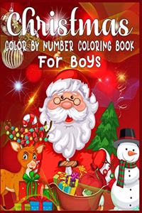 Christmas Color By Number Coloring Book For Boys
