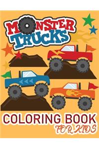 Monster Truck Coloring Book For Kids